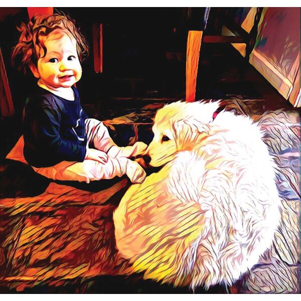 girl and her puppy 2 Thumbnail